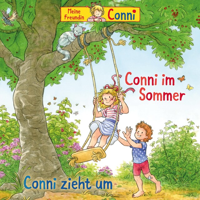 Couverture de livre pour Conni im Sommer / Conni zieht um