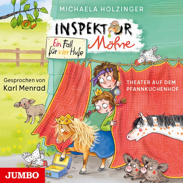 Book cover for Inspektor Möhre - ein Fall für vier Hufe. Theater auf dem Pfannkuchenhof [Band 2 (Ungekürzt)]
