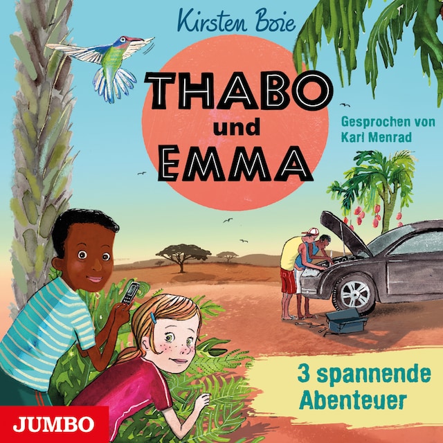 Couverture de livre pour Thabo und Emma. 3 spannende Abenteuer