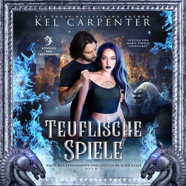 Book cover for Die Königin der Verdammten 2: Teuflische Spiele - Dark Fantasy Hörbuch