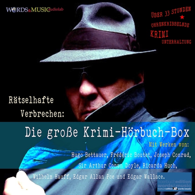 Book cover for Rätselhafte Verbrechen: Die große Krimi-Hörbuch-Box