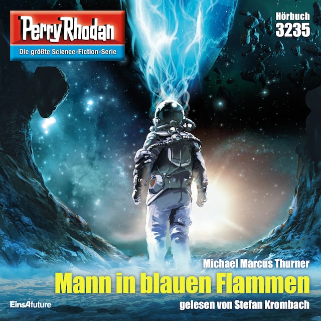 Boekomslag van Perry Rhodan 3235: Mann in blauen Flammen