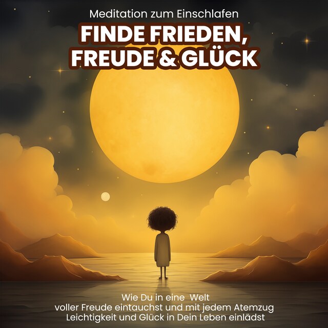 Buchcover für Meditation zum Einschlafen: Finde Frieden, Freude & Glück