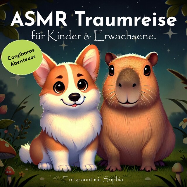 Book cover for Asmr Traumreise für Kinder & Erwachsene. Corgibaras Abenteuer. Entspannt mit Sophia