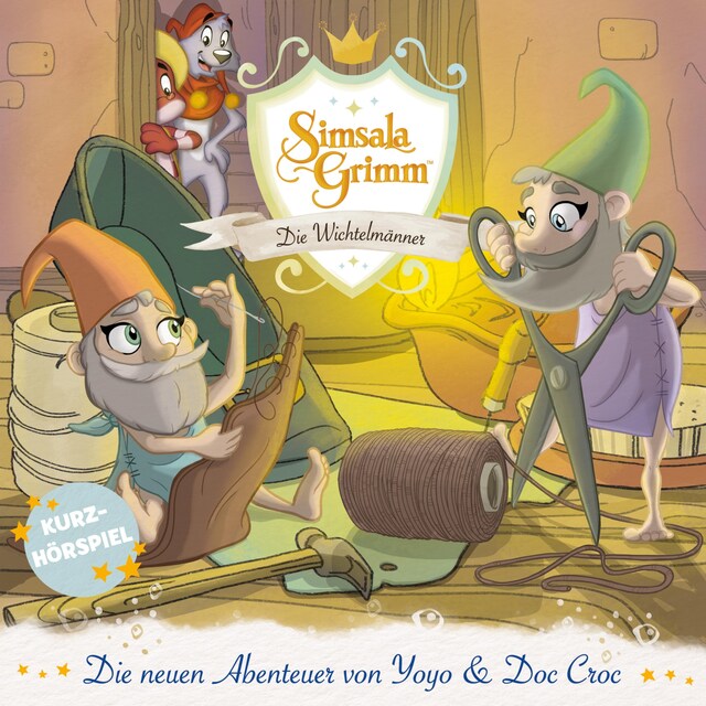 Copertina del libro per Die Wichtelmänner (Die neuen Abenteuer von Yoyo und Doc Croc)