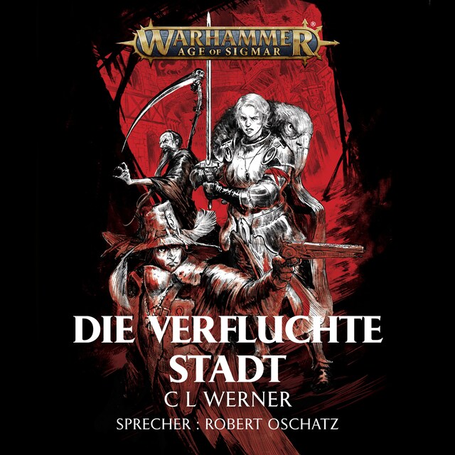 Okładka książki dla Warhammer Age of Sigmar: Die verfluchte Stadt