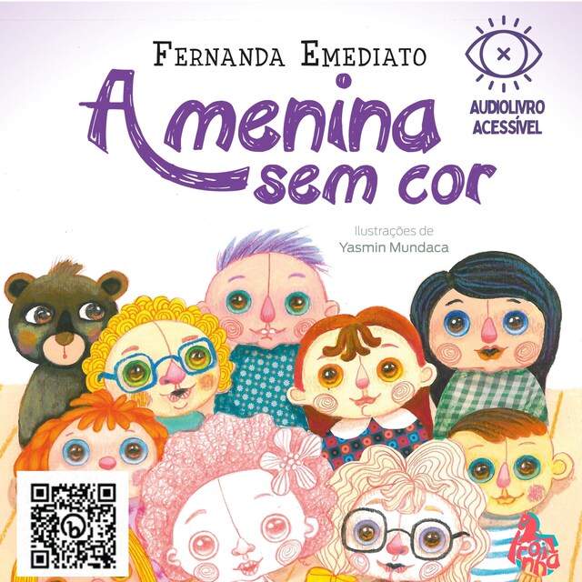 Book cover for A menina sem cor - Com descrição  de imagens