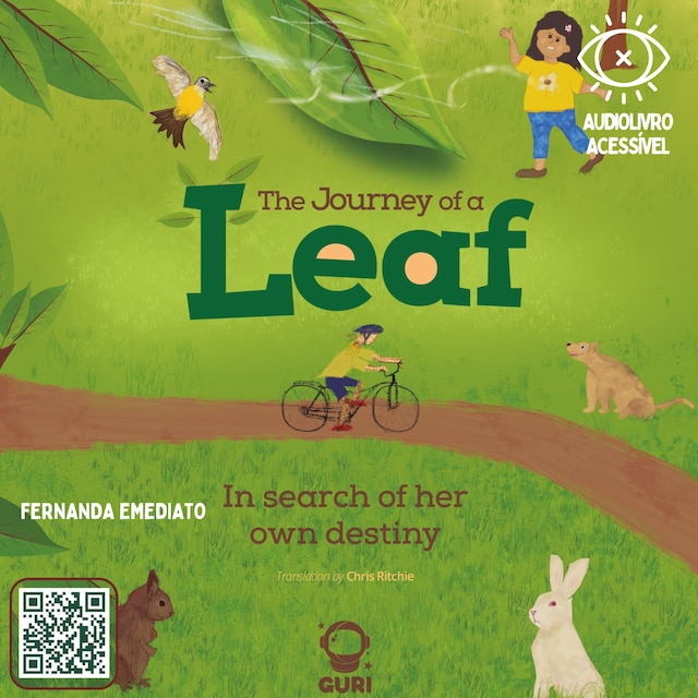 Book cover for The journey of a leaf -  Accessible edition with image descriptions