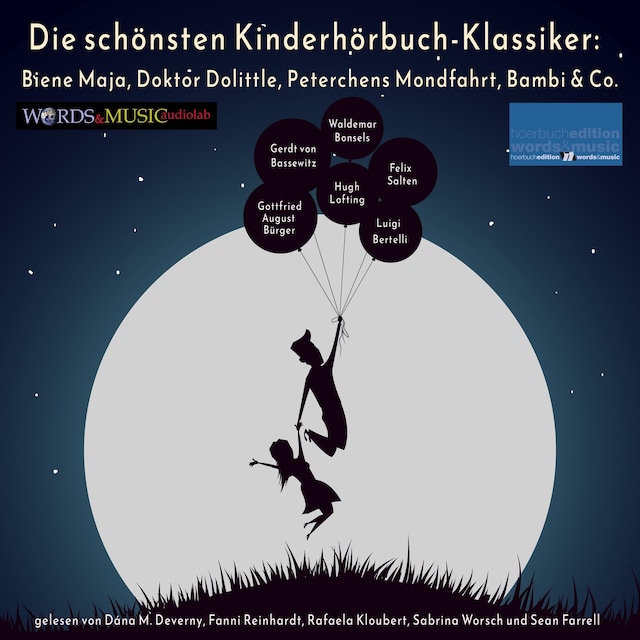 Buchcover für Die schönsten Kinderhörbuch-Klassiker: Biene Maja, Doktor Dolittle, Peterchens Mondfahrt, Bambi & Co.