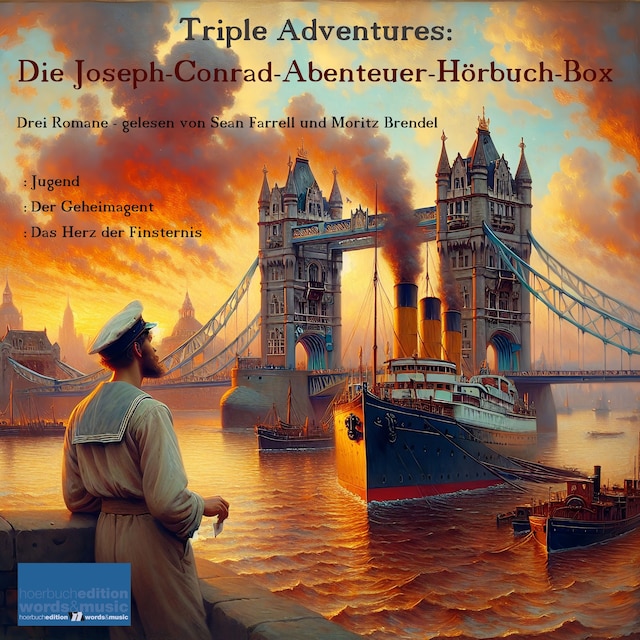 Couverture de livre pour Triple Adventures: Die Joseph-Conrad-Abenteuer-Hörbuch-Box