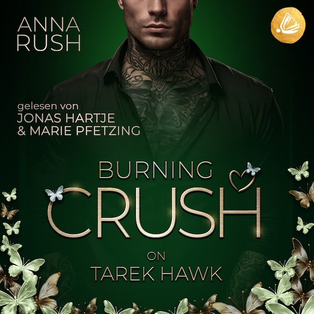 Couverture de livre pour Burning Crush on Tarek Hawk