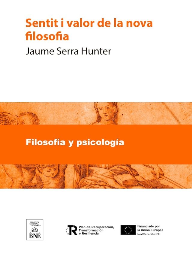 Buchcover für Sentit i valor de la nova filosofia