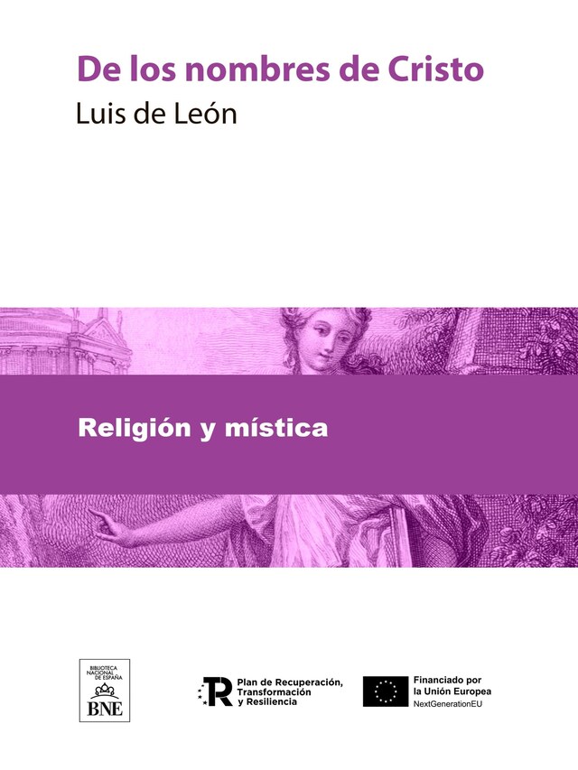 Buchcover für De los nombres de Cristo