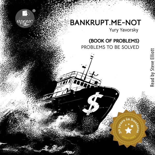 Kirjankansi teokselle Bankrupt.Me-Not. Book of Problems