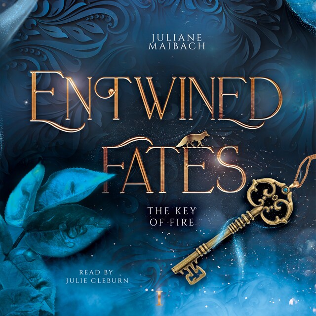 Boekomslag van Entwined Fates: The Key of Fire - Fantasy Audiobook