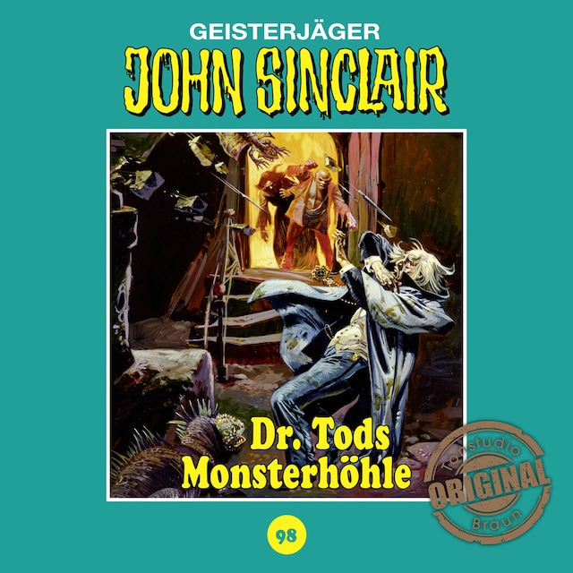 John Sinclair, Tonstudio Braun, Folge 98: Dr. Tods Monsterhöhle (Ungekürzt)