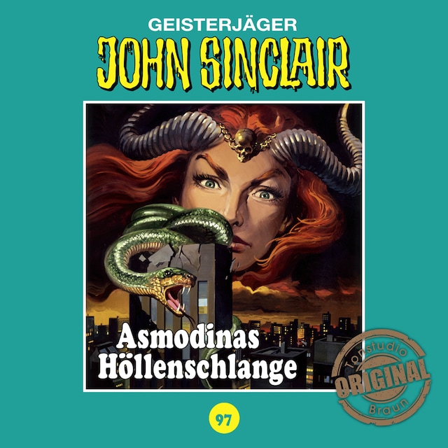Book cover for John Sinclair, Tonstudio Braun, Folge 97: Asmodinas Höllenschlange