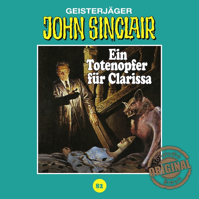 Bogomslag for John Sinclair, Tonstudio Braun, Folge 82: Ein Totenopfer für Clarissa (Ungekürzt)