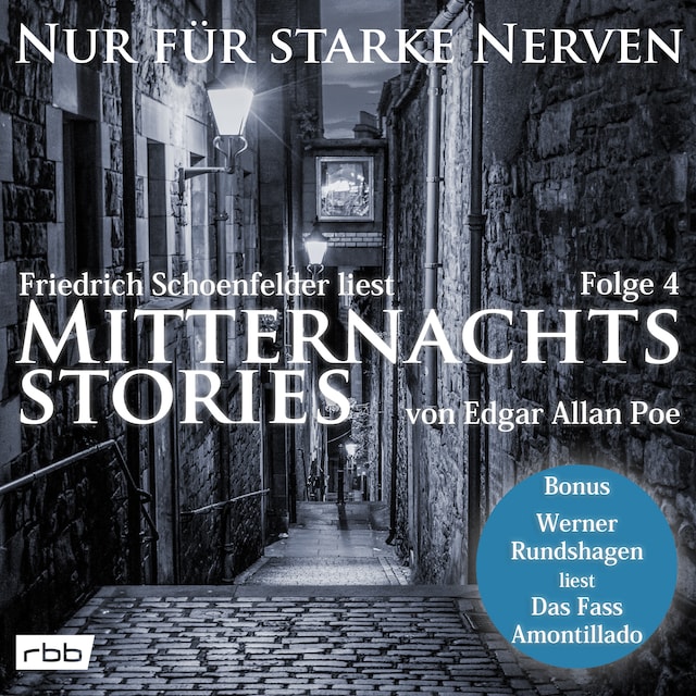 Couverture de livre pour Mitternachtsstories von E. A. Poe - Nur für starke Nerven, Folge 4 (ungekürzt)