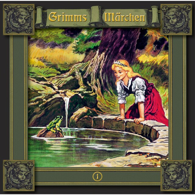Couverture de livre pour Grimms Märchen, Folge 1: Der Froschkönig / Frau Holle / Schneeweißchen und Rosenrot