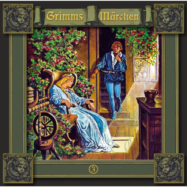 Book cover for Grimms Märchen, Folge 3: Dornröschen / Der arme Müllerbursche und das Kätzchen / Die sechs Schwäne