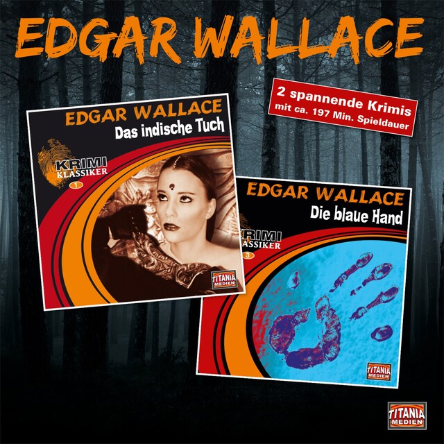Boekomslag van Edgar Wallace, Krimi Klassiker Box (Das indische Tuch, Die blaue Hand)