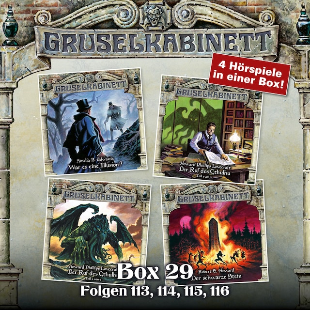 Book cover for Gruselkabinett, Box 29: Folgen 113, 114, 115, 116