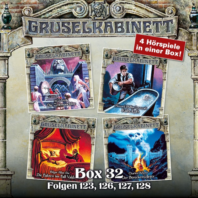Book cover for Gruselkabinett, Box 32: Folgen 123, 126, 127, 128