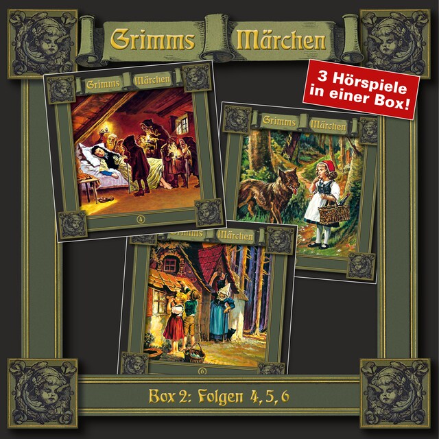 Copertina del libro per Grimms Märchen, Box 2: Folgen 4, 5, 6