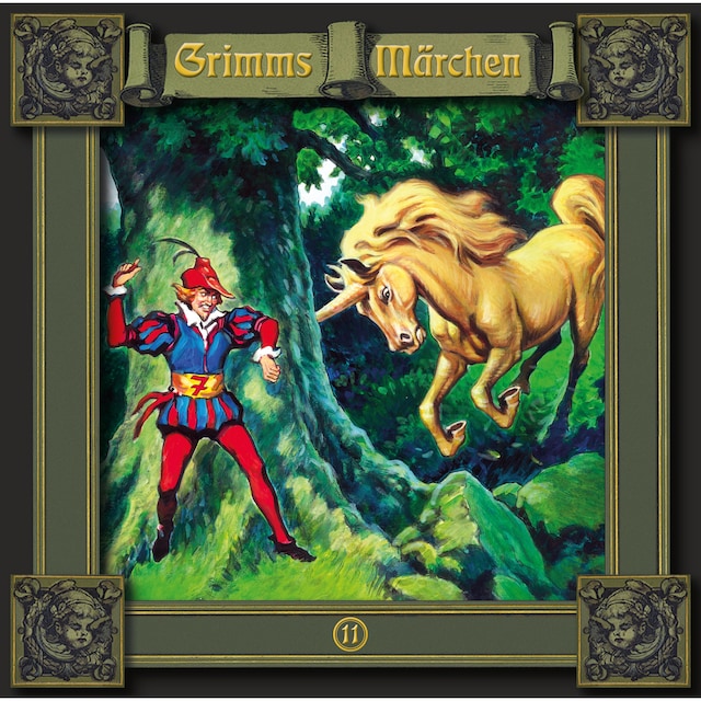Book cover for Grimms Märchen, Folge 11: Das tapfere Schneiderlein / Der Frieder und das Katherlieschen / Die drei Männlein im Walde