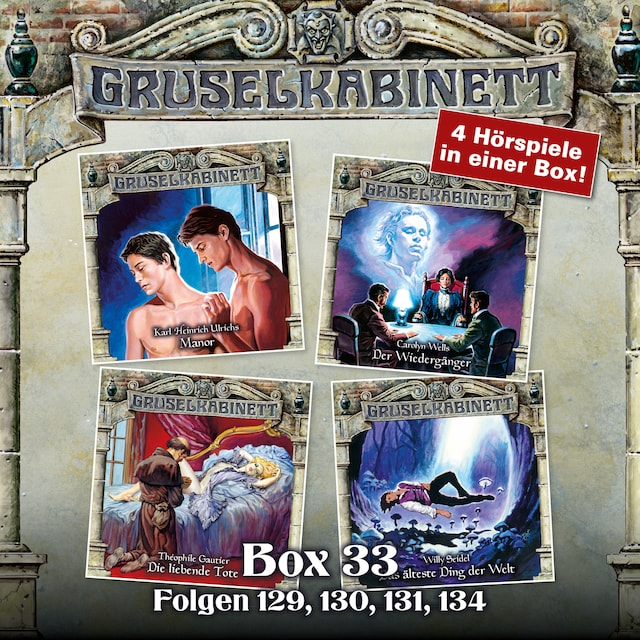 Book cover for Gruselkabinett, Box 33: Folgen 129, 130, 131, 134