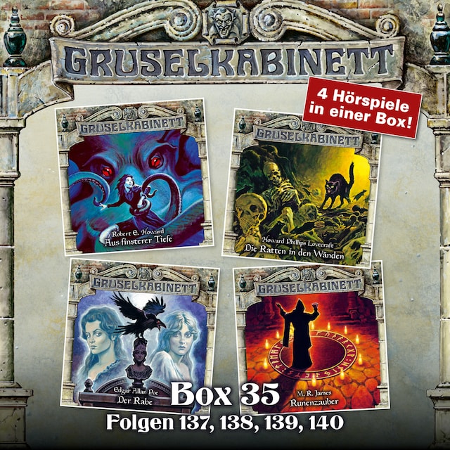 Book cover for Gruselkabinett, Box 35: Folgen 137, 138, 139, 140