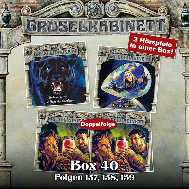 Book cover for Gruselkabinett, Box 40: Folgen 157, 158, 159