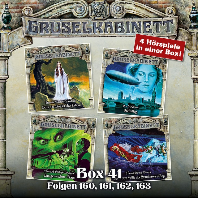 Book cover for Gruselkabinett, Box 41: Folgen 160, 161, 162, 163
