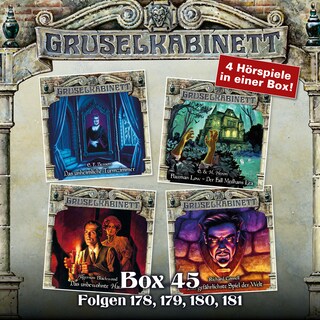 Gruselkabinett, Box 45: Folgen 178, 179, 180, 181 als Hörbuch