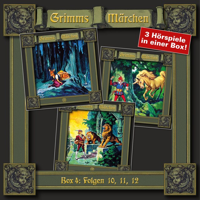 Buchcover für Grimms Märchen, Box 4: Folgen 10, 11, 12