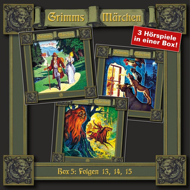 Boekomslag van Grimms Märchen, Box 5: Folgen 13, 14, 15