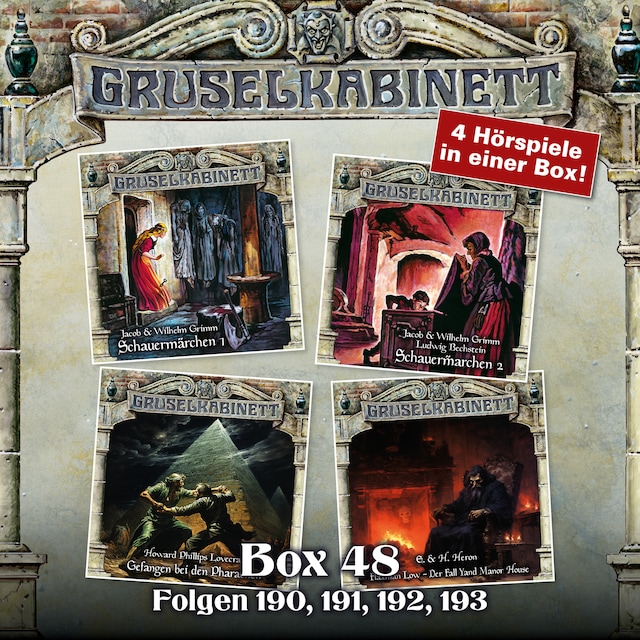 Book cover for Gruselkabinett, Box 48: Folgen 190, 191, 192, 193