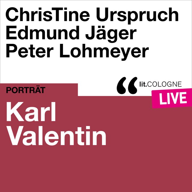Okładka książki dla Karl Valentin - lit.COLOGNE live (Ungekürzt)