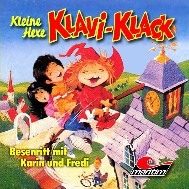 Portada de libro para Kleine Hexe Klavi-Klack, Folge 2: Besenritt mit Karin und Fredi