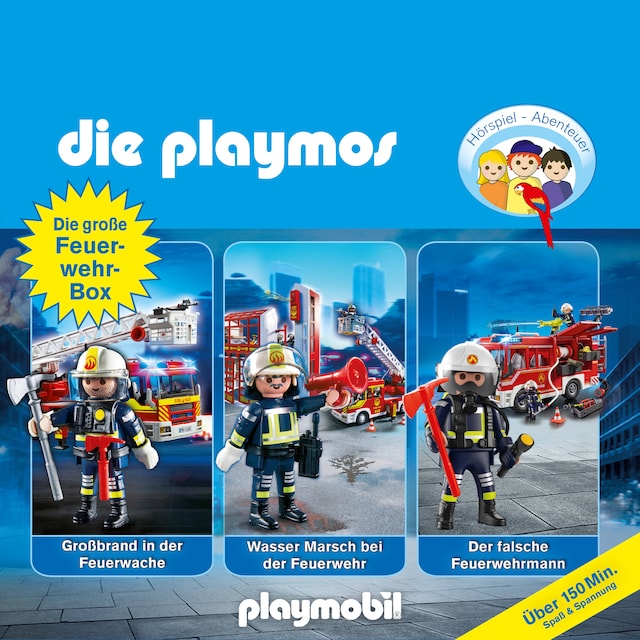 Copertina del libro per Die Playmos - Das Original Playmobil Hörspiel, Die große Feuerwehr-Box, Folgen 42, 57, 62