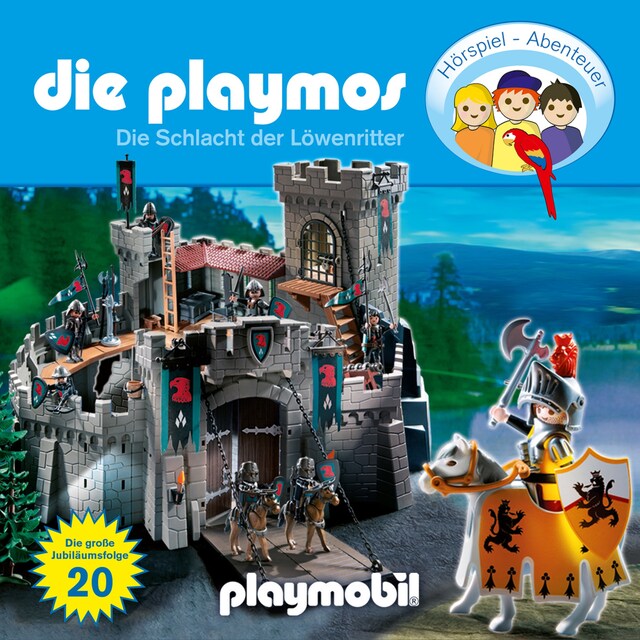 Portada de libro para Die Playmos - Das Original Playmobil Hörspiel, Folge 20: Die Schlacht der Löwenritter