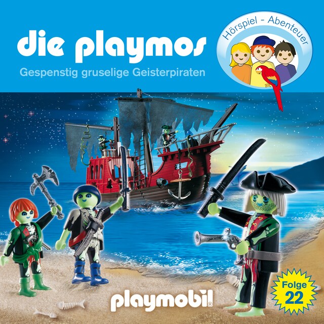 Buchcover für Die Playmos - Das Original Playmobil Hörspiel, Folge 22: Gespenstig gruselige Geisterpiraten