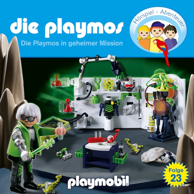 Portada de libro para Die Playmos - Das Original Playmobil Hörspiel, Folge 23: Die Playmos in geheimer Mission