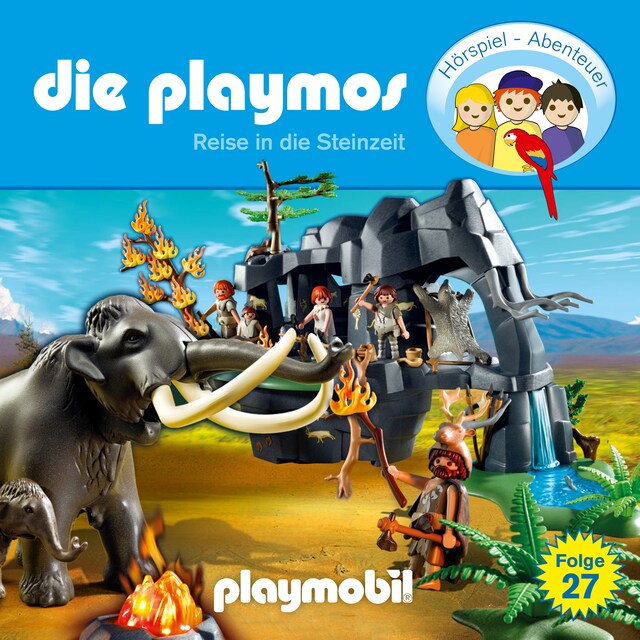 Copertina del libro per Die Playmos - Das Original Playmobil Hörspiel, Folge 27: Reise in die Steinzeit