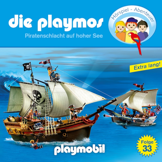 Bokomslag for Die Playmos - Das Original Playmobil Hörspiel, Folge 33: Piratenschlacht auf hoher See