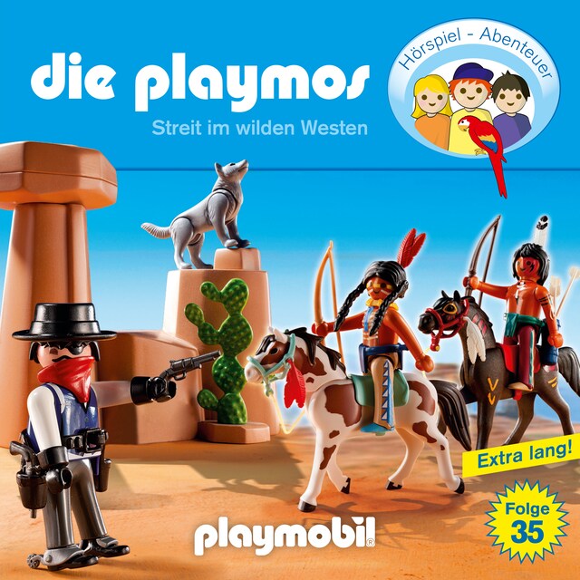 Bokomslag for Die Playmos - Das Original Playmobil Hörspiel, Folge 35: Streit im Wilden Westen