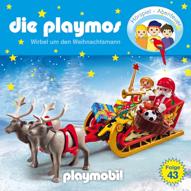 Buchcover für Die Playmos - Das Original Playmobil Hörspiel, Folge 43: Wirbel um den Weihnachtsmann