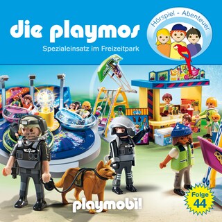 Die Playmos - Das Original Playmobil Hörspiel, Folge 44: Spezialeinsatz im Freizeitpark als Hörbuch