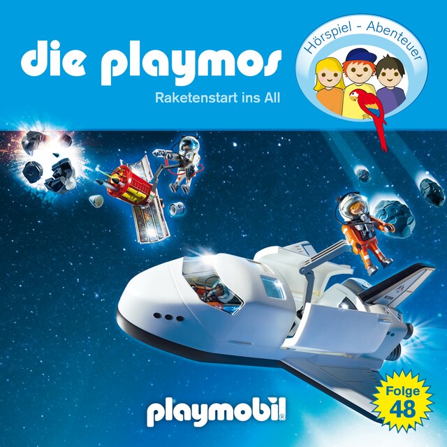 Buchcover für Die Playmos - Das Original Playmobil Hörspiel, Folge 48: Raketenstart ins All
